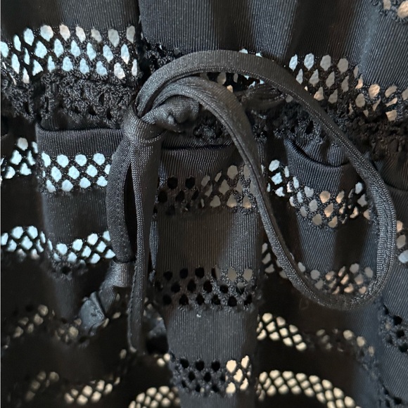 Calvin Klein Swim Black Mesh Cover-up - Picture 2 of 8